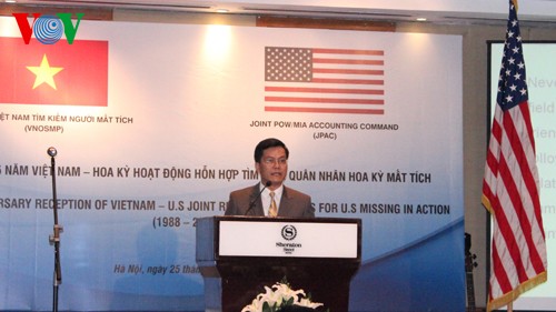 Việt Nam và Hoa Kỳ kỷ niệm 25 năm tìm kiếm hài cốt quân nhân Mỹ mất tích.  - ảnh 1